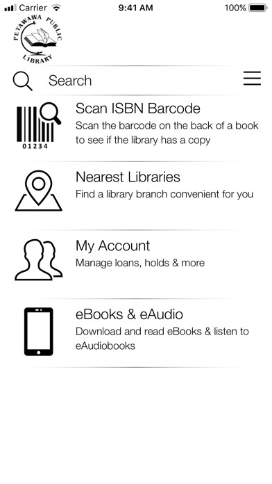 Emulate iPhone app My Petawawa Public Library using MyAndroid