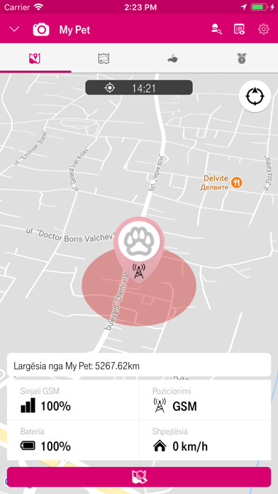 Emulate iPhone app MyPet Telekom Albania using MyAndroid