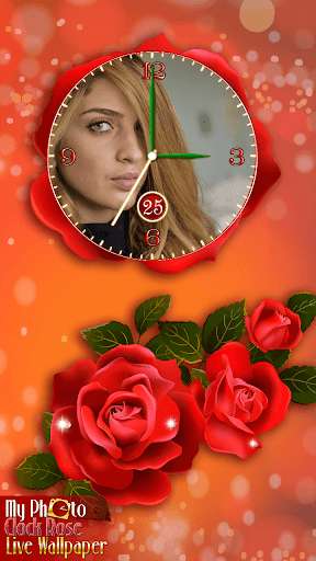 Run android online APK My Photo Clock Rose Live Wallpaper from MyAndroid or emulate My Photo Clock Rose Live Wallpaper using MyAndroid