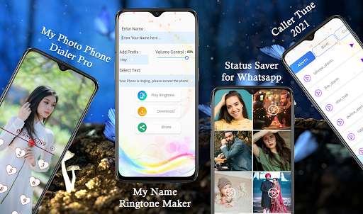 Run android online APK My photo phone dialer Pro - My Name Ringtone Maker from MyAndroid or emulate My photo phone dialer Pro - My Name Ringtone Maker using MyAndroid