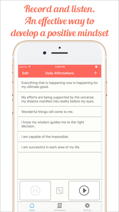 Emulate iPhone app My Positive Daily Affirmations using MyAndroid Emulate iPhone app My Positive Daily Affirmations using MyAndroid