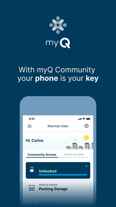 Emulate iPhone app myQ Community using MyAndroid