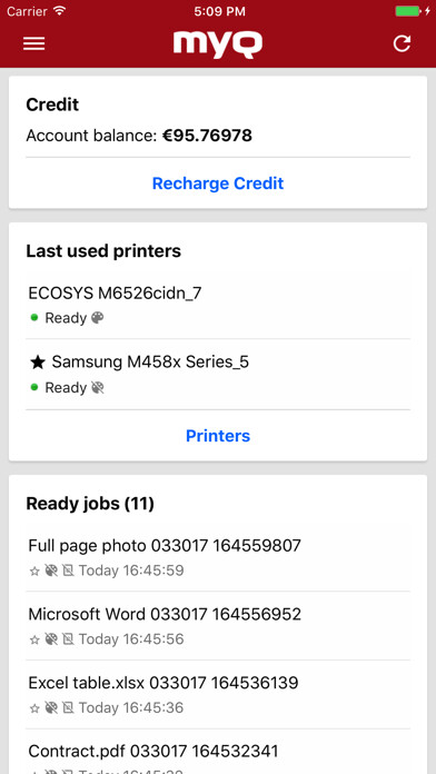Emulate iPhone app MyQ Mobile Printing using MyAndroid Emulate iPhone app MyQ Mobile Printing using MyAndroid