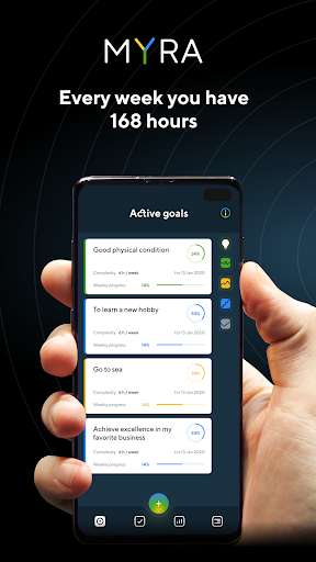 Run android online APK MYRA - Reach your goals from MyAndroid or emulate MYRA - Reach your goals using MyAndroid
