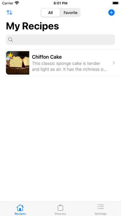 Emulate iPhone app My Recipe Diary using MyAndroid