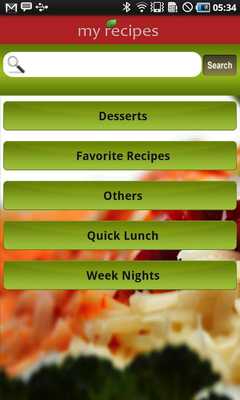 Emulate Android APK My Recipes Book Emulate Android APK My Recipes Book