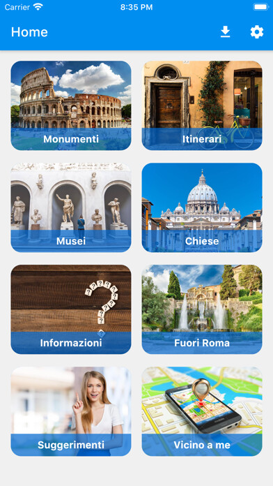 Emulate iPhone app MyRoma Audioguide using MyAndroid