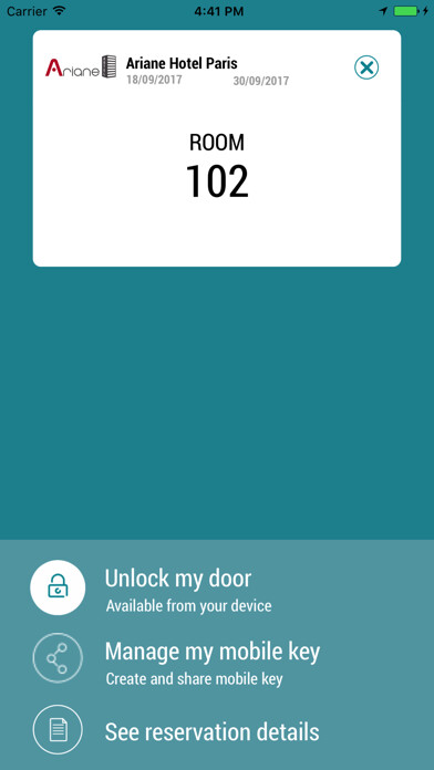 Emulate iPhone app My Room Key using MyAndroid