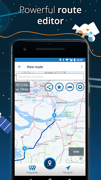 Emulate MyRoute-app Navigation: route editing  navigation from MyAndroid or run MyRoute-app Navigation: route editing  navigation using MyAndroid