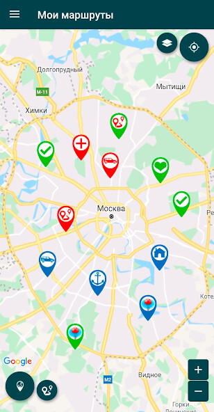 Run android online APK My Routes from MyAndroid or emulate My Routes using MyAndroid