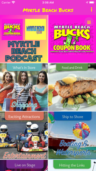 Emulate iPhone app Myrtle Beach Bucks using MyAndroid Emulate iPhone app Myrtle Beach Bucks using MyAndroid