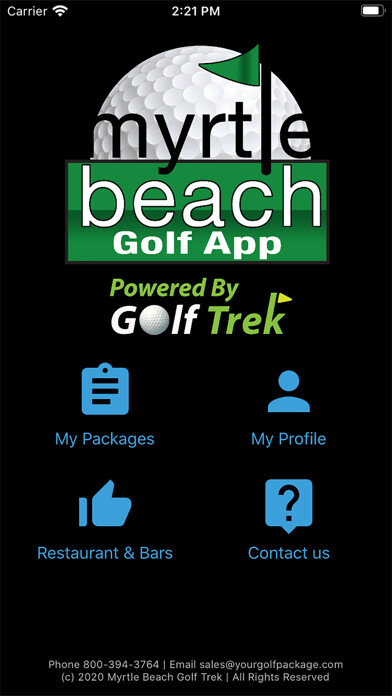Emulate iPhone app Myrtle Beach Golf using MyAndroid