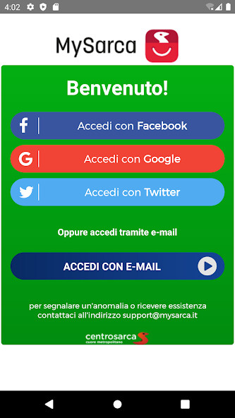 Run android online APK MySarca from MyAndroid or emulate MySarca using MyAndroid