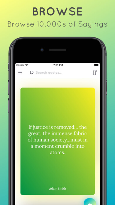 Emulate iPhone app My Sayings using MyAndroid Emulate iPhone app My Sayings using MyAndroid