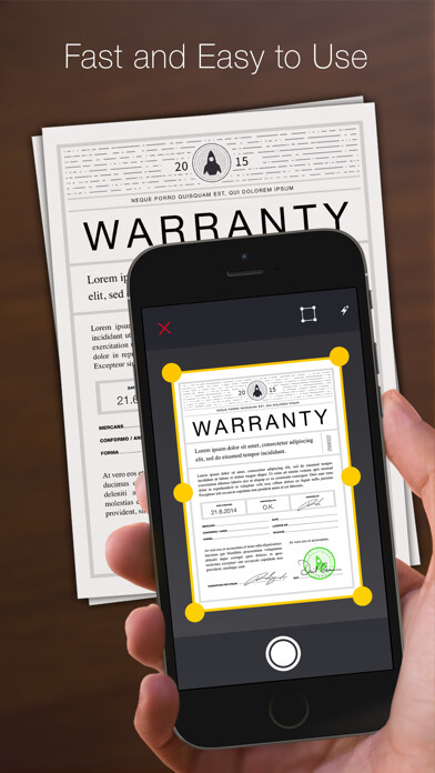 Emulate iPhone app My Scans, best PDF Scanner App using MyAndroid