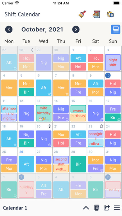 Emulate iPhone app MyShift - Work Shift Calendar using MyAndroid Emulate iPhone app MyShift - Work Shift Calendar using MyAndroid