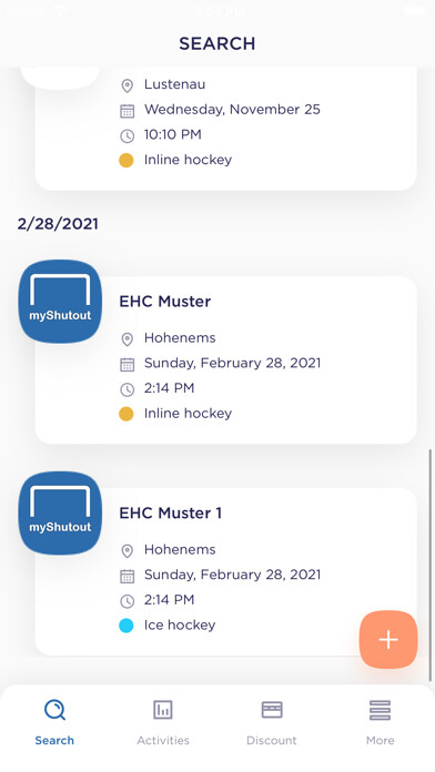 Emulate iPhone app myShutout using MyAndroid