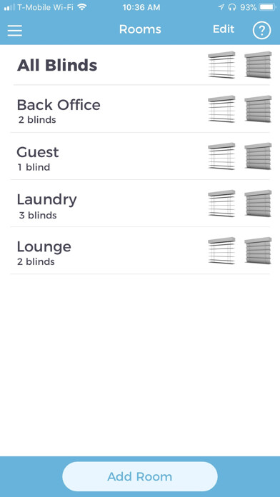 Emulate iPhone app MySmartBlinds using MyAndroid