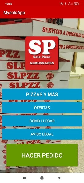 Run android online APK MySoloApp - Solo Pizza Almussafes from MyAndroid or emulate MySoloApp - Solo Pizza Almussafes using MyAndroid