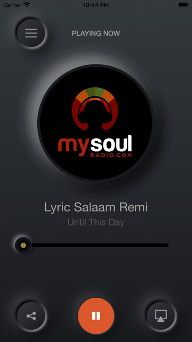 Emulate iPhone app Mysoulradio.com using MyAndroid