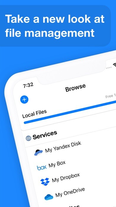 Emulate iPhone app My Space - File Manager using MyAndroid