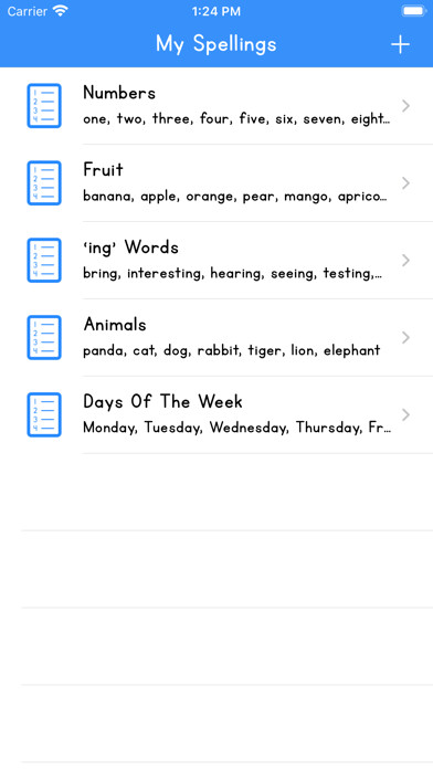 Emulate iPhone app My Spellings 2 using MyAndroid