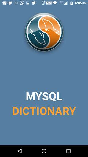 Run android online APK MySQL Dictionary Offline from MyAndroid or emulate MySQL Dictionary Offline using MyAndroid