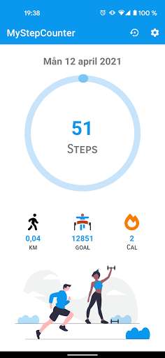Run android online APK My Step Counter - Free Pedometer from MyAndroid or emulate My Step Counter - Free Pedometer using MyAndroid