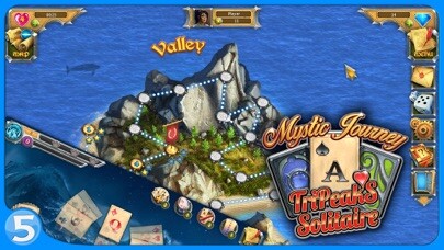 Emulate iPhone app Mystic Journey: Tri Peaks Solitaire using MyAndroid