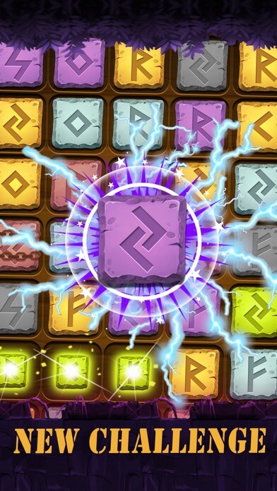 Emulate iPhone app Mystic runes stone - Fantastic witch match game using MyAndroid