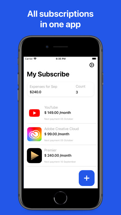 Emulate iPhone app MySubscribe. Track subs using MyAndroid Emulate iPhone app MySubscribe. Track subs using MyAndroid