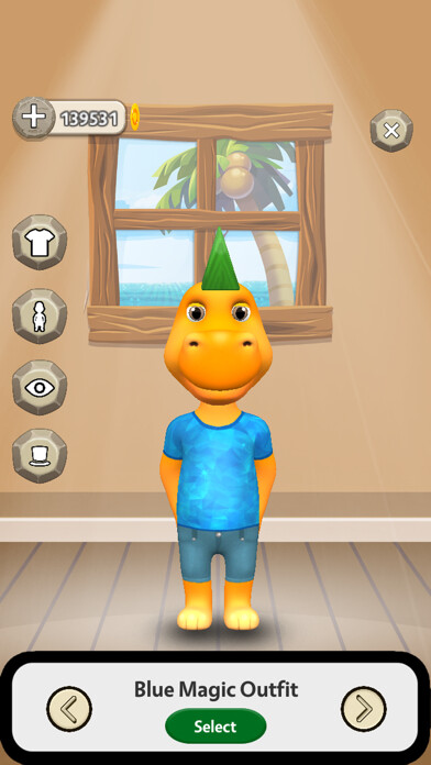 Emulate iPhone app My Talking Dinosaur Ross using MyAndroid
