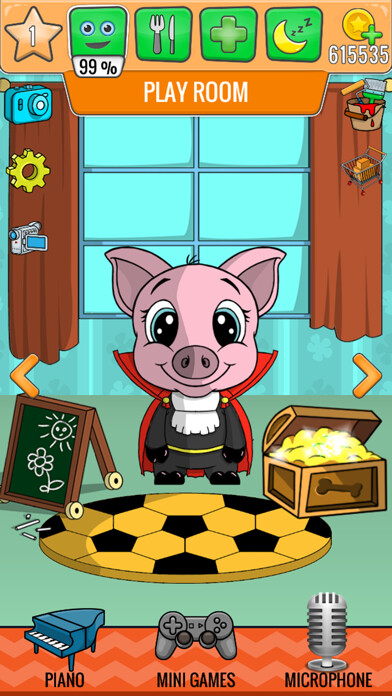 Emulate iPhone app My Talking Pig - Virtual Pet Games using MyAndroid