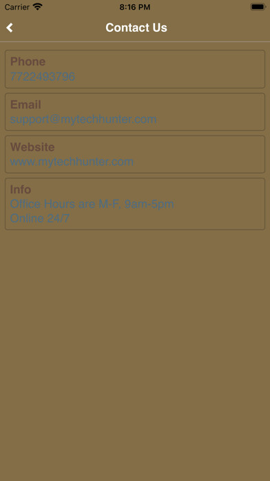Emulate iPhone app My Tech Hunter using MyAndroid Emulate iPhone app My Tech Hunter using MyAndroid