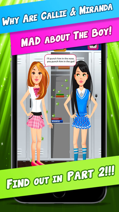 Emulate iPhone app My Teen Life Campus Gossip Story Part 2 - The Social Episode Dating Game using MyAndroid