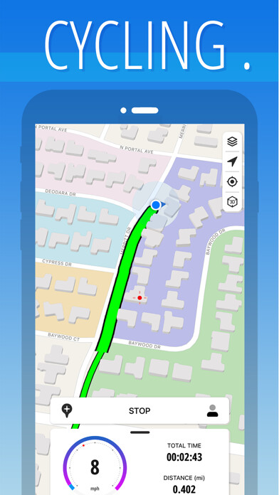 Emulate iPhone app MyTracks - Cycling, Hiking using MyAndroid