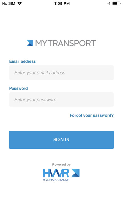 Emulate iPhone app MyTransport - Client App using MyAndroid