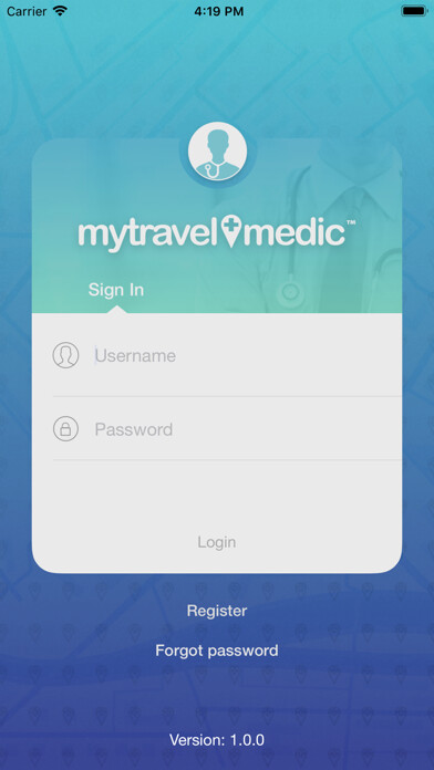 Emulate iPhone app MyTravelMedic Provider using MyAndroid
