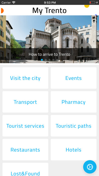 Emulate iPhone app My Trento using MyAndroid