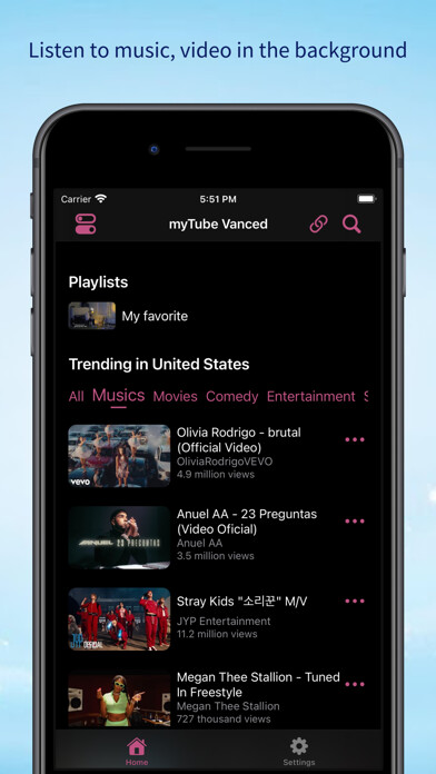 Emulate iPhone app myTube Vanced - Trending video using MyAndroid Emulate iPhone app myTube Vanced - Trending video using MyAndroid