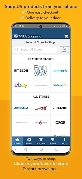 Run android online APK MyUS Shopping from MyAndroid or emulate MyUS Shopping using MyAndroid