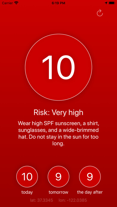 Emulate iPhone app My UV Index using MyAndroid Emulate iPhone app My UV Index using MyAndroid