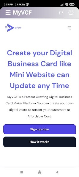 Run android online APK Myvcf Visiting Card Maker App from MyAndroid or emulate Myvcf Visiting Card Maker App using MyAndroid Run android online APK Myvcf Visiting Card Maker App from MyAndroid or emulate Myvcf Visiting Card Maker App using MyAndroid