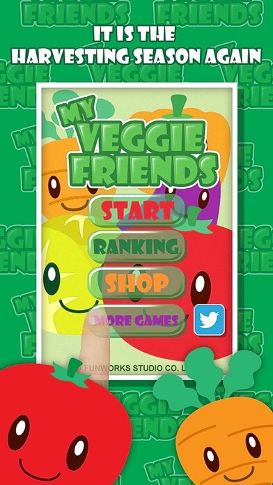 Emulate iPhone app My Veggie Friends - Best Family Farm Life using MyAndroid