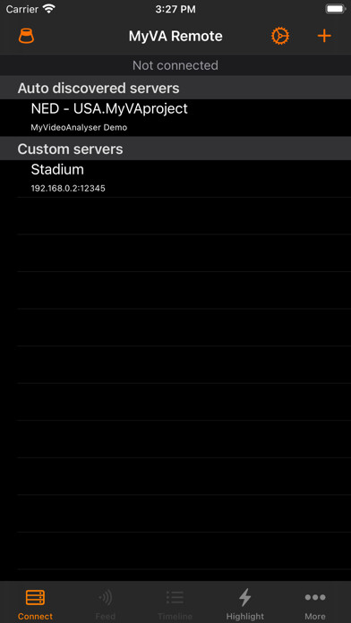 Emulate iPhone app MyVideoAnalyser Remote using MyAndroid