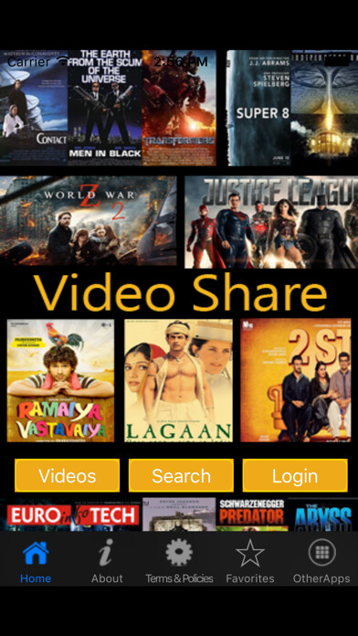 Emulate iPhone app My Video Share using MyAndroid