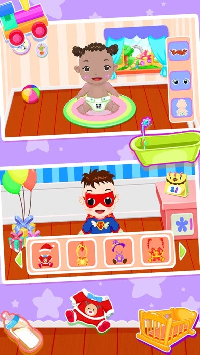 Emulate iPhone app My virtual baby care game using MyAndroid