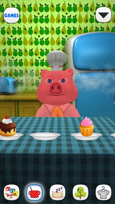 Emulate iPhone app My Virtual Pet Pig Oinky using MyAndroid