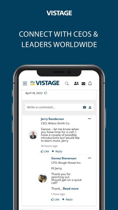Emulate iPhone app My Vistage using MyAndroid
