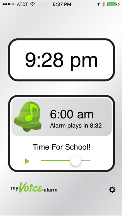 Emulate iPhone app My Voice Alarm using MyAndroid